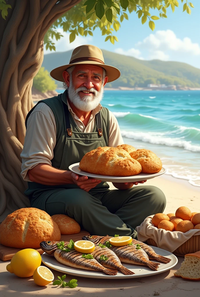 Bread and fish
