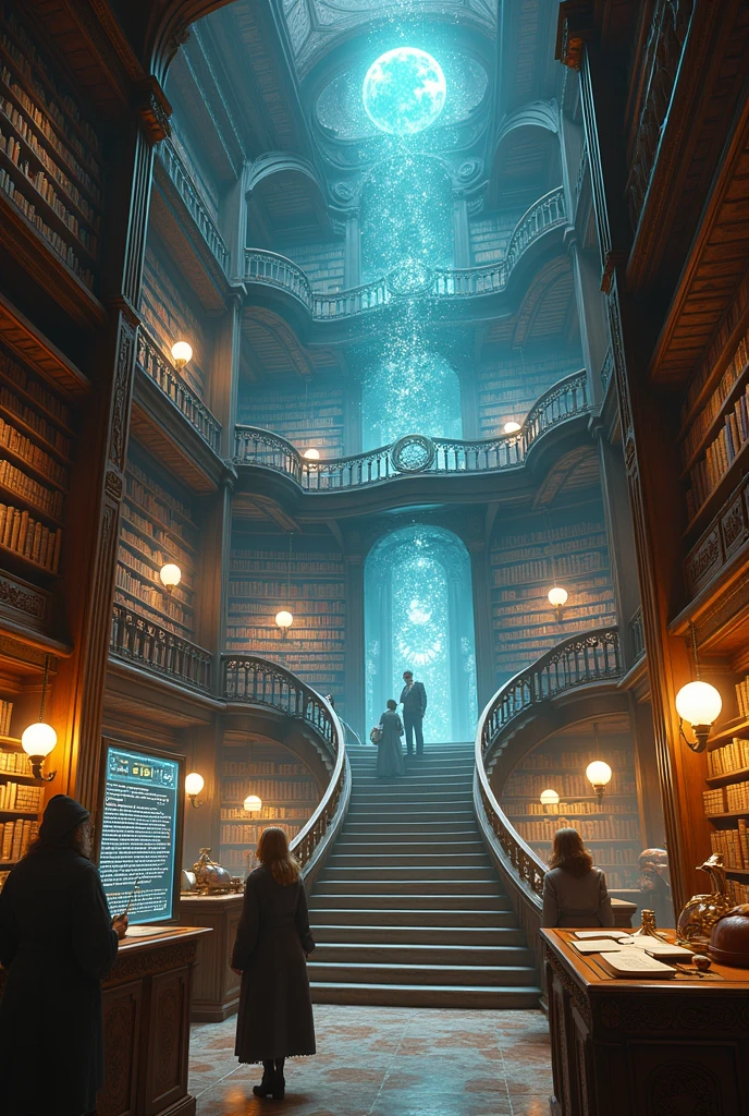 The magical library combined with technology