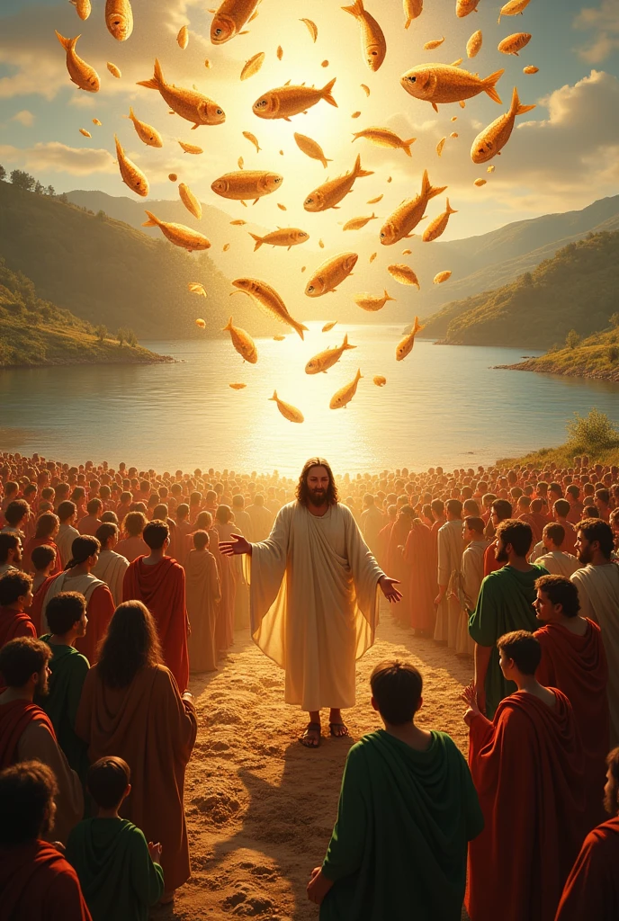 loaves and fishes multiply 

