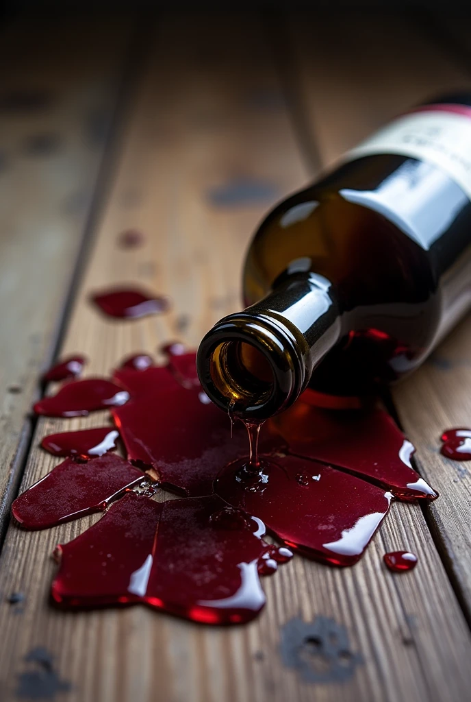 Broken bottle of Finca Las Moras Malbec wine