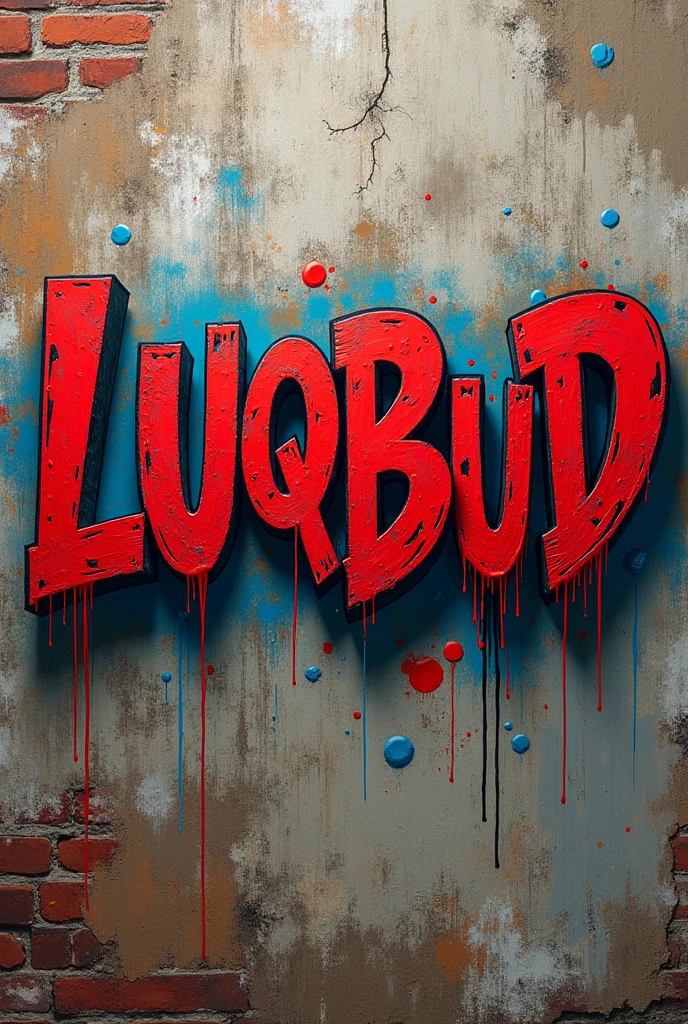 IMAGE WRITTEN LUQBUD IN THE FORM OF GRAFFITI
