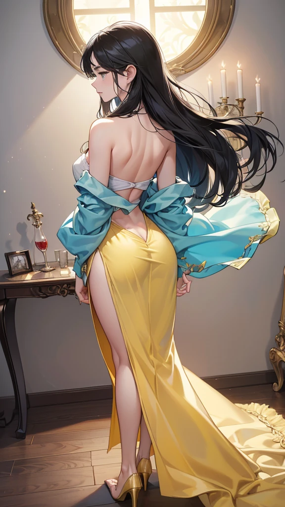 （beautiful背中のラインとグラマラスな巨尻,（beautiful後ろ姿)(Sun light)(beautiful背中の曲線)
(beauty and the beast),(Josette Day)・(ベルbeautiful姿)・(Josette Day),(Belle)、(Princess)
（Transparent and moisturized skin),(Backlight)(Ultra-high resolution 3840 x 2160),（8K ultra-high image quality),(8k wallpaper)、(Big Tits)、(Maxi skirt with a side slit, pale yellow, and an open back)、(beautiful顔)、(Long Hair)、
(straight)、(Glass Stiletto Heels)、
(湖畔に映るbeautiful波紋),(Backless skirt),
(A firm and glamorous body and back)
(looking away)(繊細でbeautiful薔薇のスカート)
(beautiful鎖骨と谷間)Delicate mouth)、(Very detailed (eyeと顔)、((beautiful)、(details)eye、(tall)、(Tight waist) (Sound body and mind)(Bare top)