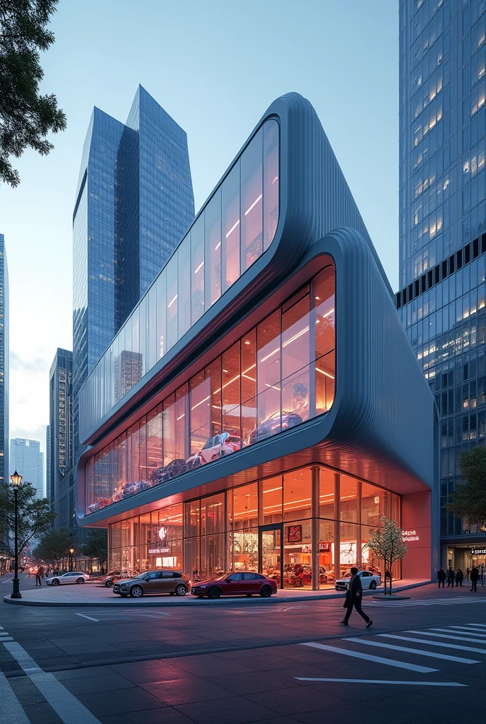 unique car showroom exterior