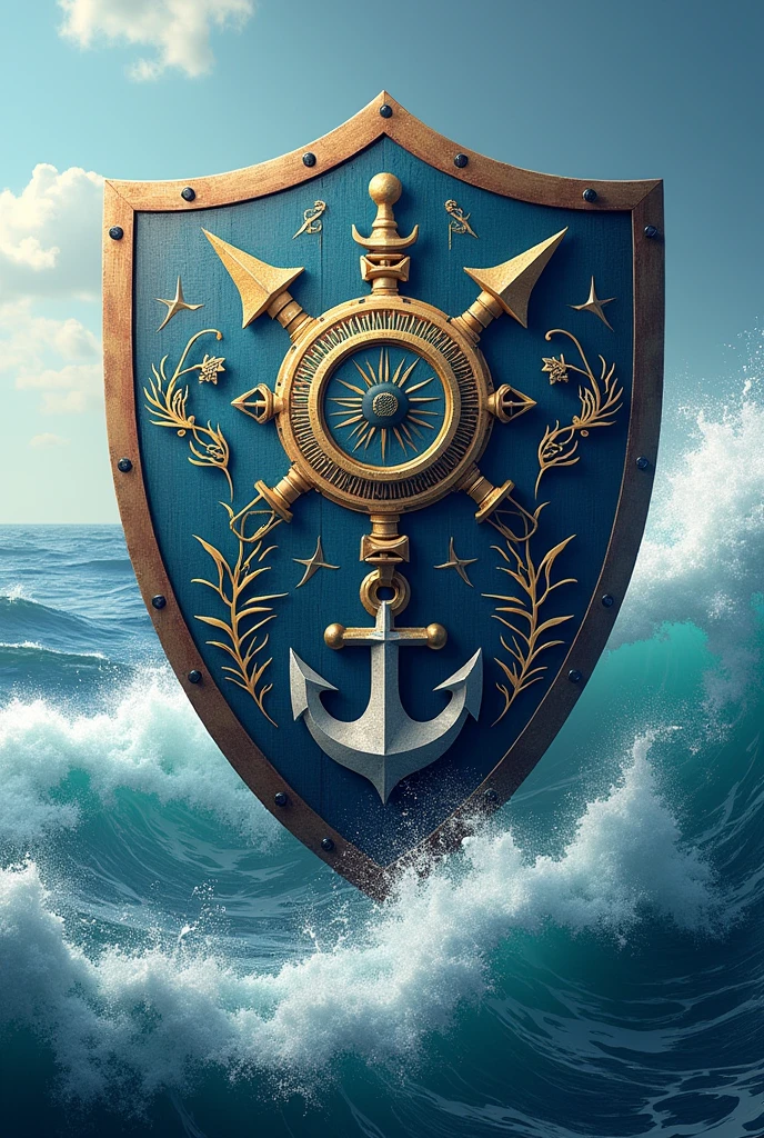 125 / 5,000
I WANT A FAMILY SHIELD WITH UNITY AND STRENGTH THEMES, AS WELL AS ALSO HAVING A SEA THEME BUT IN THE SHAPE OF A SHIELD