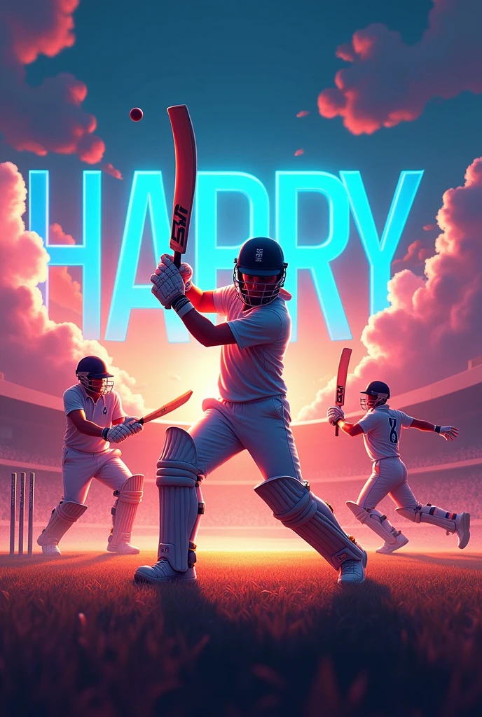 Cricket unlocked with harry text backgrornd