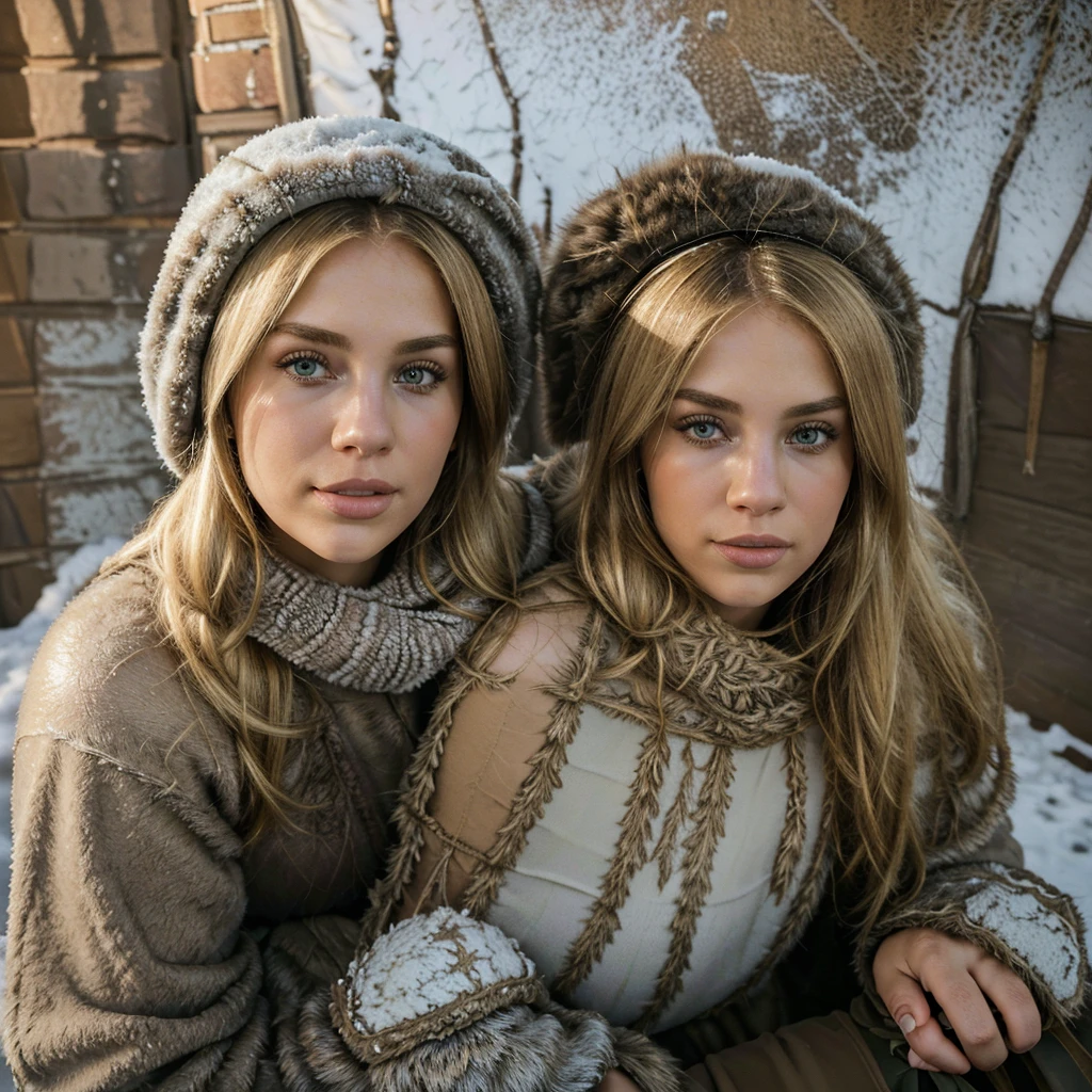 best quality, masterpiece, (photo realistic:1.4), detailed skin, intricate details, a 20 year old pretty Caucasian girl, (blonde:1.5), detailed background, bikini, (skin texture) (film grain:1.3), (warm hue, warm tone:1.2), cinematic light, ultra high res, best shadow, RAW, (hazy glow), (fading afternoon sun), (vintage lens), (bygone era), (romance), (mystique), (antique camera), (aged metal body), (soft click of the shutter), (golden-hour light), (long shadows), (weathered brick walls), (graffiti-adorned alleys), (ethereal quality), (muted pastel tones), (distant memory), (gentle haze), (dreamlike nostalgia), (light leak), (lens flare), (analog days), (unpredictable allure), (faux fur-lined parka), (hooded sweater dress), (leggings), (over-the-knee boots), (fur earmuffs), (faux fur stole), (knit gloves), (wool stockings), (beret hat), (mittens with flap), (crossbody clutch), (fur-trimmed hood), (thigh-high socks), (thermal skirt), (thermal onesie), (Snowy mountainside), (frosty evergreens), (winter festival), (frozen lake view), (snow-covered village), (winter serenade), (frosty river), (snowy pathways), (frozen hideaway), (winter joy), (snowy mountain pass), (frozen lake reflections), (snowy escapade), (winter adventure), (frosty meadow)