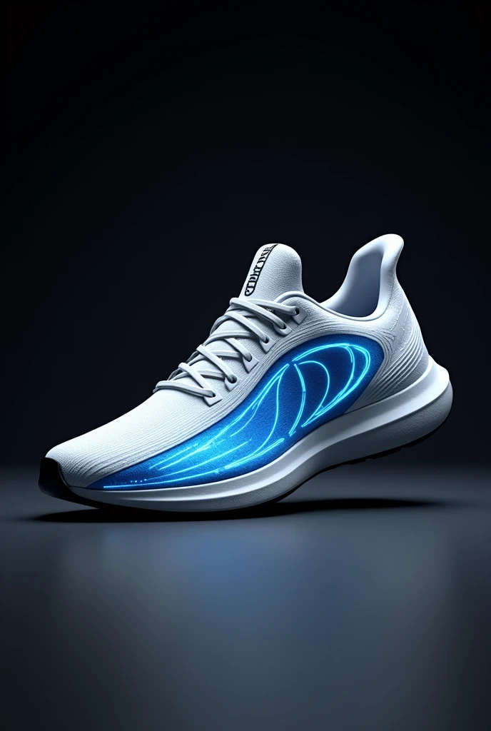 Create a white, blue and black VortexRun sneaker