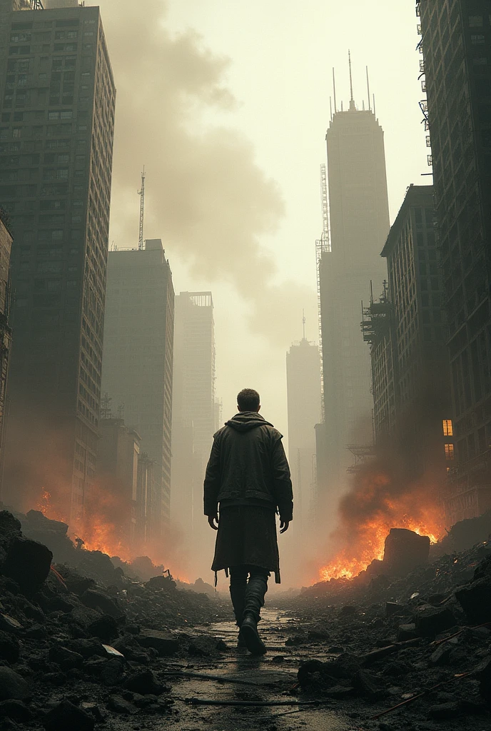 Destroyed city and building and burned, got sliced