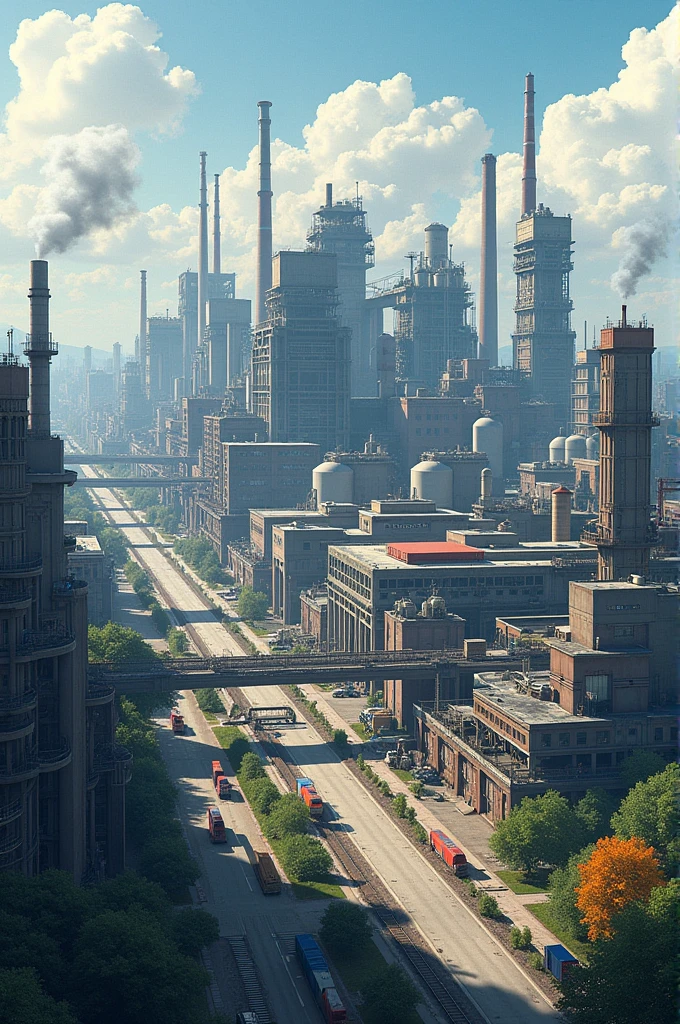 Landscape where secondary and tertiary sectors predominate
