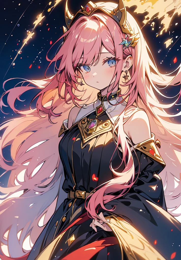 (high quality:1.4), (best quality:1.4), (masterpiece:1.4), official art, official wallpaper, surreal, beautifulgoddess, (1woman:1.1), (long wavy hair:1.1), (flower crown:1.1), (mystical creatures:1.1), (floating islands:1.1), (detailed landscape:1.1), (magic in the air:1.1), (stardust:1.1), night sky, (whimsical atmosphere:1.1), (dreamlike world:1.1), (bubbles:1.1), flying books, (luna moths:1.1), (moonlight:1.1), enchanted forest, (wisdom:1.1), (powerful energy:1.1), (guardian angels:1.1), (peaceful:1.1), vibrant colors, (detailed:1.05), (extremely detailed:1.06), sharp focus, (intricate:1.03), cinematic lighting, (extremely intricate:1.04), (epic scenery:1.09), vibrant colors, (beautiful scenery:1.08), (detailed scenery:1.08), (intricate scenery:1.07), (wonderful scenery:1.05),, (sharp focus,absurdres,high quality,masterpiece,highres,best quality:1.5), Midjourney