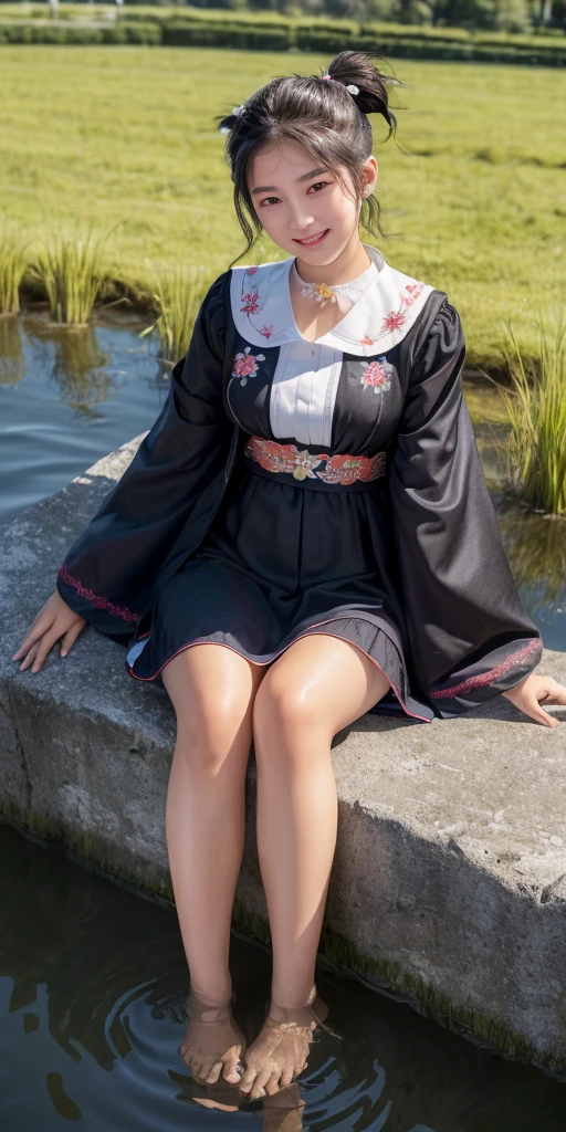((64k，Ultra-high resolution，Ultra high quality，masterpiece，Hyperrealistic，Young and adorable, beautiful, young, adorable，〜20 year old girl，young woman，Full body photo，Full body angle，Whole Body Ezbian，Surreal，Very detailed:1.3，Ultra-realistic:3.0))，Adorable features，Beautiful Faces，Goddess-like face，A goddess-like smile，Cute smile，Adorable smile，nice smile，Baby Face，A cup to D cup size bust，((Twin tails，Short Hair，ponytail，Straight Long Hair))，Black Hair，Sitting，Cute face，Glowing Skin，Glossy face，Beautiful body，concentrated，Naked from below，((field，Water Lake))，((High school girl blazer，Sexy maid outfit，Sister dress with embroidered collar，Wear a shrine maiden&#39;s costume and roll up your mini hakama.，Aircraft Cabin Attendant Uniform，Aircraft Stewardess Uniform))，((Seamless Ultra-thin All-through Pantyhose，Ultra-thin seamless pantyhose, sexy, all-through, beautiful legs, tights, sheer, pantyhose, women&#39;s))，single eyelid，Long legs，Thin legs，Beautiful hands and feet，Thin thighs，Nice thighs，((Ultra Micro Mini Skirt:1.2)):1.4，underwear　simpleunderwear，((地面にSitting))，Water Lake，A prestigious European-style castle，Rose garden in the background，Bare shoulders，Low - Angle，((Face your body forward))，((Sitting position))，Pull up one＆#39;My tight skirt，bangs，Beautiful legs，((Wearing:1.3))，((Girl panties exposed:1.3))，((Japanese women who still retain their beautiful youthfulness))，((A European woman who still retains her beautiful youthfulness))，With a young body，((Turn your skirt inside out))，Please show me your pants，White panties，Take off your panties，((White pantiesでパンティーを見せます))，((She puts her hand inside her panties and masturbates))，String panties，((I&#39;ll pull up my skirt and show you my underwear))，((Exposed panties，White panties，String panties，Sexy panties))，Slim waist，1 person，Iris，Black Hair，Nice ass，Night Dress，((Fireworks are launched into the night sky in the background, covering the whole expanse.、Fireworks bloom across the empty sky))