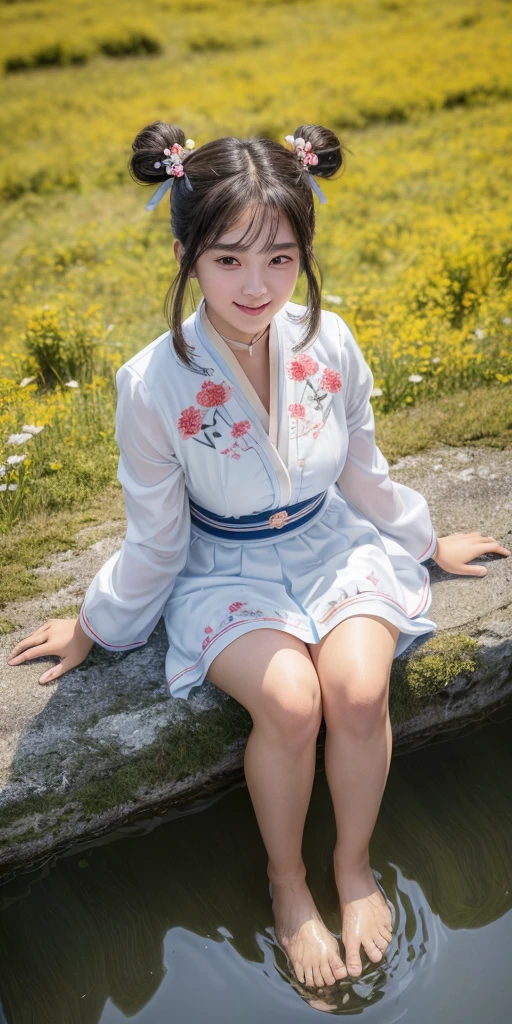((64k，Ultra-high resolution，Ultra high quality，masterpiece，Hyperrealistic，Young and adorable, beautiful, young, adorable，〜20 year old girl，young woman，Full body photo，Full body angle，Whole Body Ezbian，Surreal，Very detailed:1.3，Ultra-realistic:3.0))，Adorable features，Beautiful Faces，Goddess-like face，A goddess-like smile，Cute smile，Adorable smile，nice smile，Baby Face，A cup to D cup size bust，((Twin tails，Short Hair，ponytail，Straight Long Hair))，Black Hair，Sitting，Cute face，Glowing Skin，Glossy face，Beautiful body，concentrated，Naked from below，((field，Water Lake))，((High school girl blazer，Sexy maid outfit，Sister dress with embroidered collar，Wear a shrine maiden&#39;s costume and roll up your mini hakama.，Aircraft Cabin Attendant Uniform，Aircraft Stewardess Uniform))，((Seamless Ultra-thin All-through Pantyhose，Ultra-thin seamless pantyhose, sexy, all-through, beautiful legs, tights, sheer, pantyhose, women&#39;s))，single eyelid，Long legs，Thin legs，Beautiful hands and feet，Thin thighs，Nice thighs，((Ultra Micro Mini Skirt:1.2)):1.4，underwear　simpleunderwear，((地面にSitting))，Water Lake，A prestigious European-style castle，Rose garden in the background，Bare shoulders，Low - Angle，((Face your body forward))，((Sitting position))，Pull up one＆#39;My tight skirt，bangs，Beautiful legs，((Wearing:1.3))，((Girl panties exposed:1.3))，((Japanese women who still retain their beautiful youthfulness))，((A European woman who still retains her beautiful youthfulness))，With a young body，((Turn your skirt inside out))，Please show me your pants，White panties，Take off your panties，((White pantiesでパンティーを見せます))，((She puts her hand inside her panties and masturbates))，String panties，((I&#39;ll pull up my skirt and show you my underwear))，((Exposed panties，White panties，String panties，Sexy panties))，Slim waist，1 person，Iris，Black Hair，Nice ass，Night Dress，((Fireworks are launched into the night sky in the background, covering the whole expanse.、Fireworks bloom across the empty sky))
