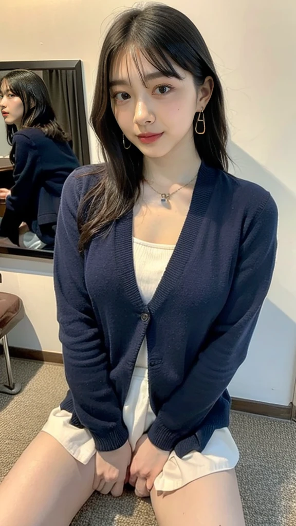 ((High-definition images, masterpiece, atmospheric perspective, 8k, Super detailed, Accurate, highest quality)), (((Cute Western woman ))), (casual style), Jacket, unbuttoned shirt, swollen areole, (roue, realistic size of eyes, droopy eyes, blush, smile), (((stand and spread your legs, focus on pubic hair))), (in the forest, Mountain, rock, Narrow River, At night), blonde braided hair, small earrings, thin necklace, (light makeup),
similar identical twins
All the girls have the exact same face, The two have the same face and figure, as if they were mirror images