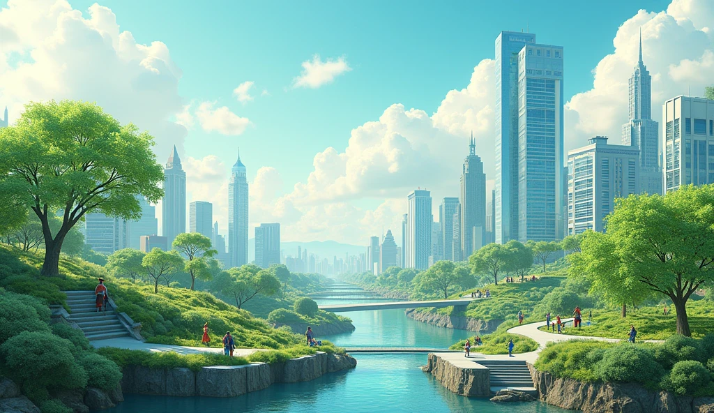Balanced Development: Balances economic progress with environmental protection to achieve a sustainable future.