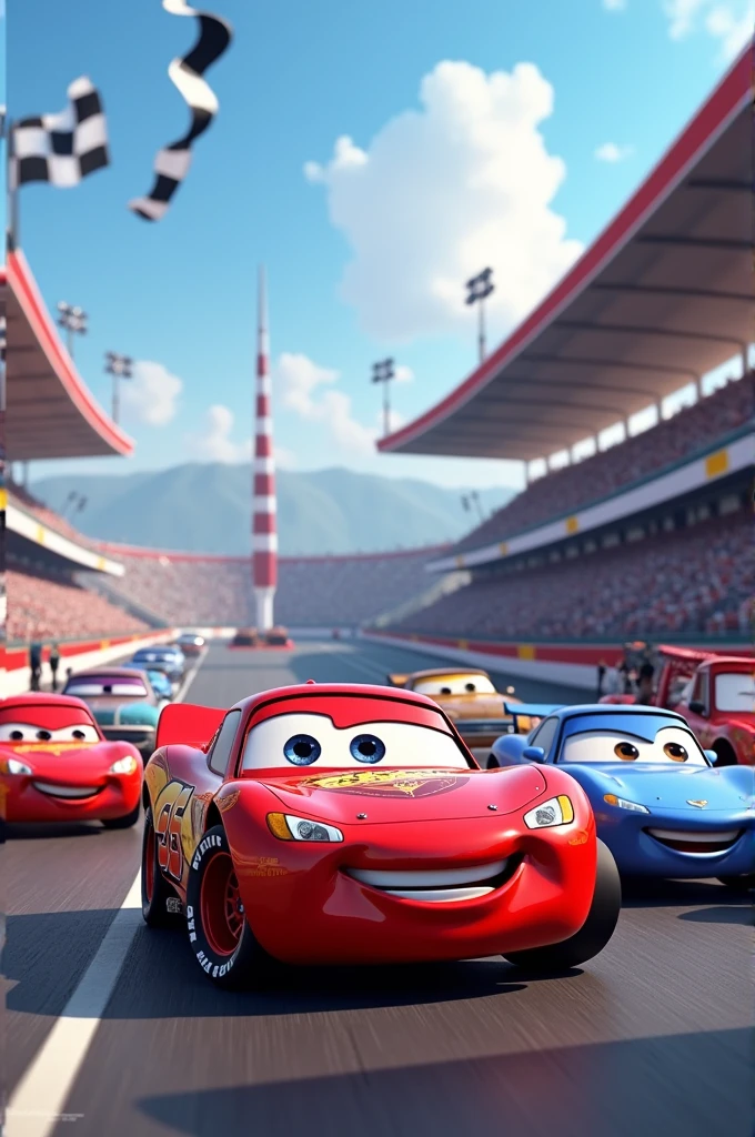 Lightning McQueen and his friends