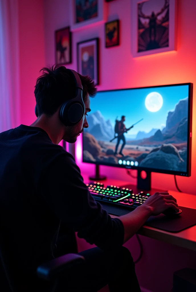 make me, a peruvian, playing on a gaming setup
