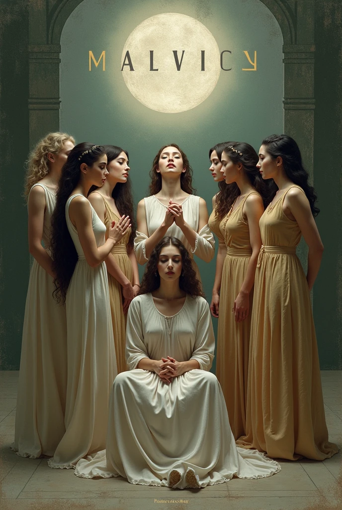Several women idolizing the name Malvin