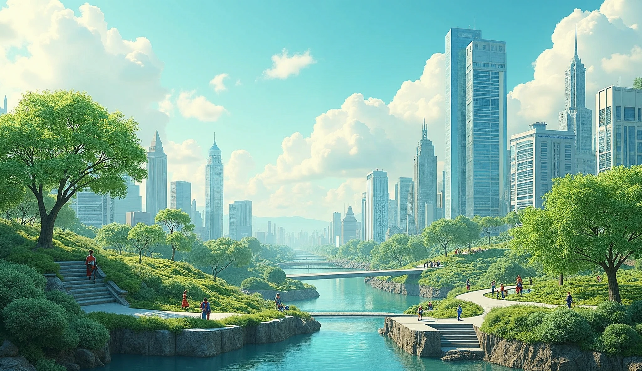 Balanced Development: Balances economic progress with environmental protection to achieve a sustainable future.
