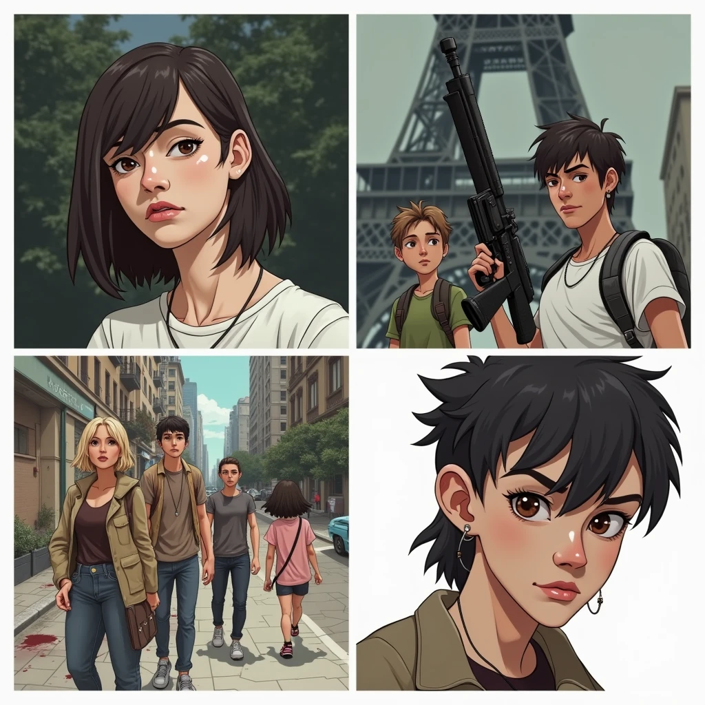 Five friends amidst the beginning of a zombie apocalypse in Paris
