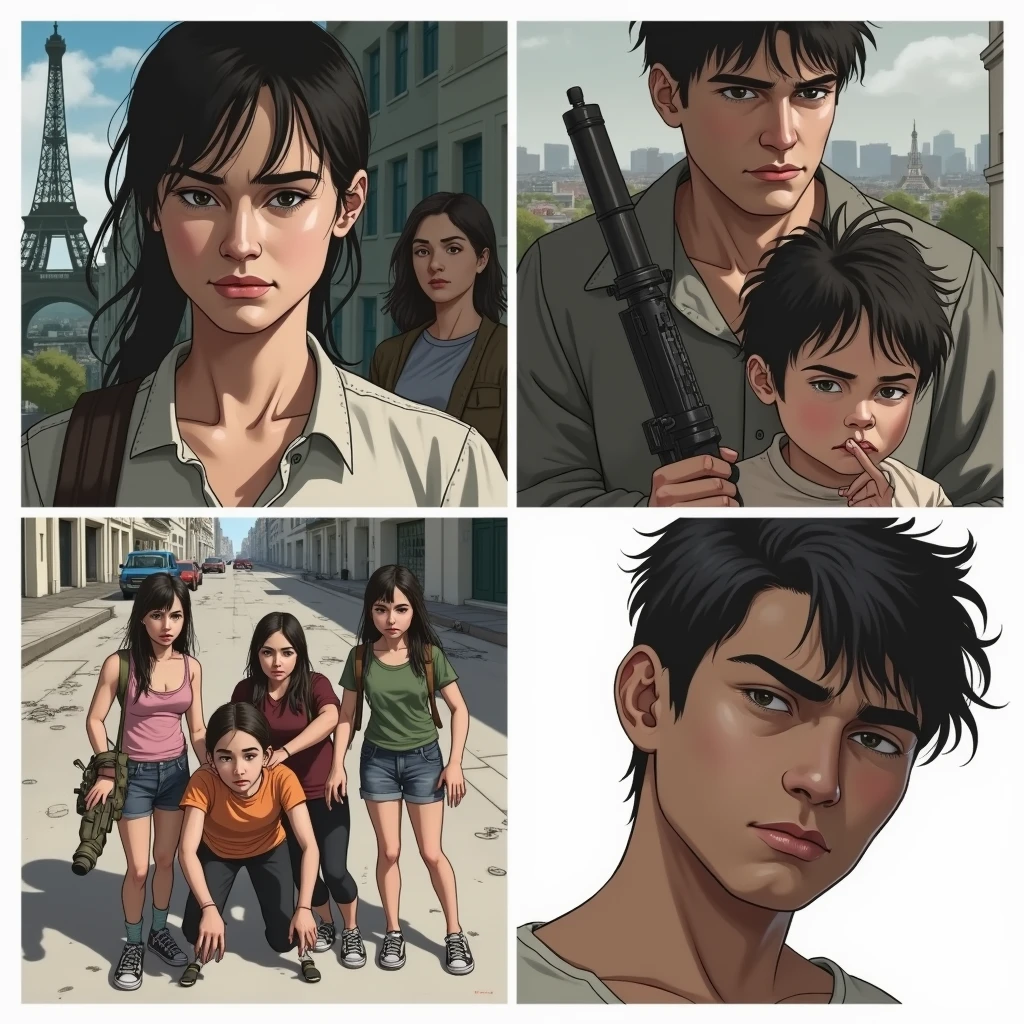 Five friends amidst the beginning of a zombie apocalypse in Paris
