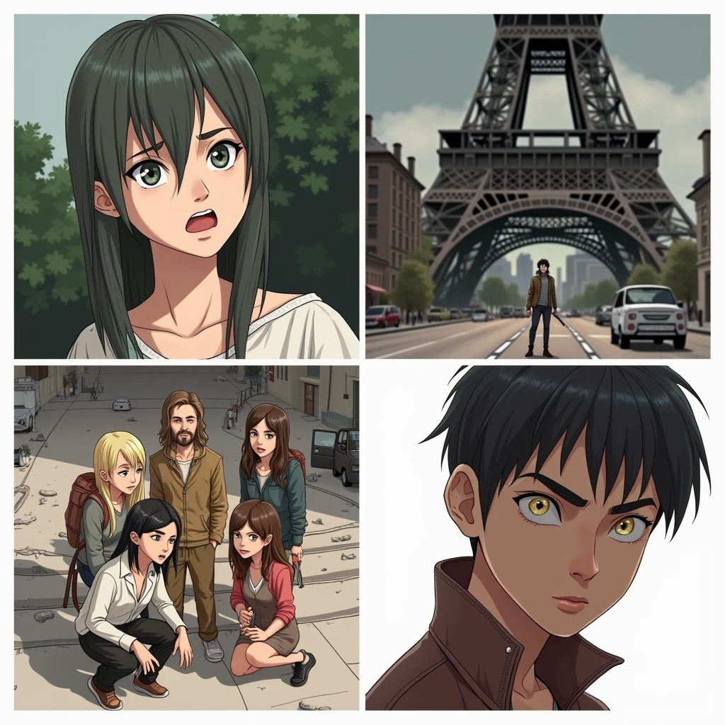 Five friends amidst the beginning of a zombie apocalypse in Paris