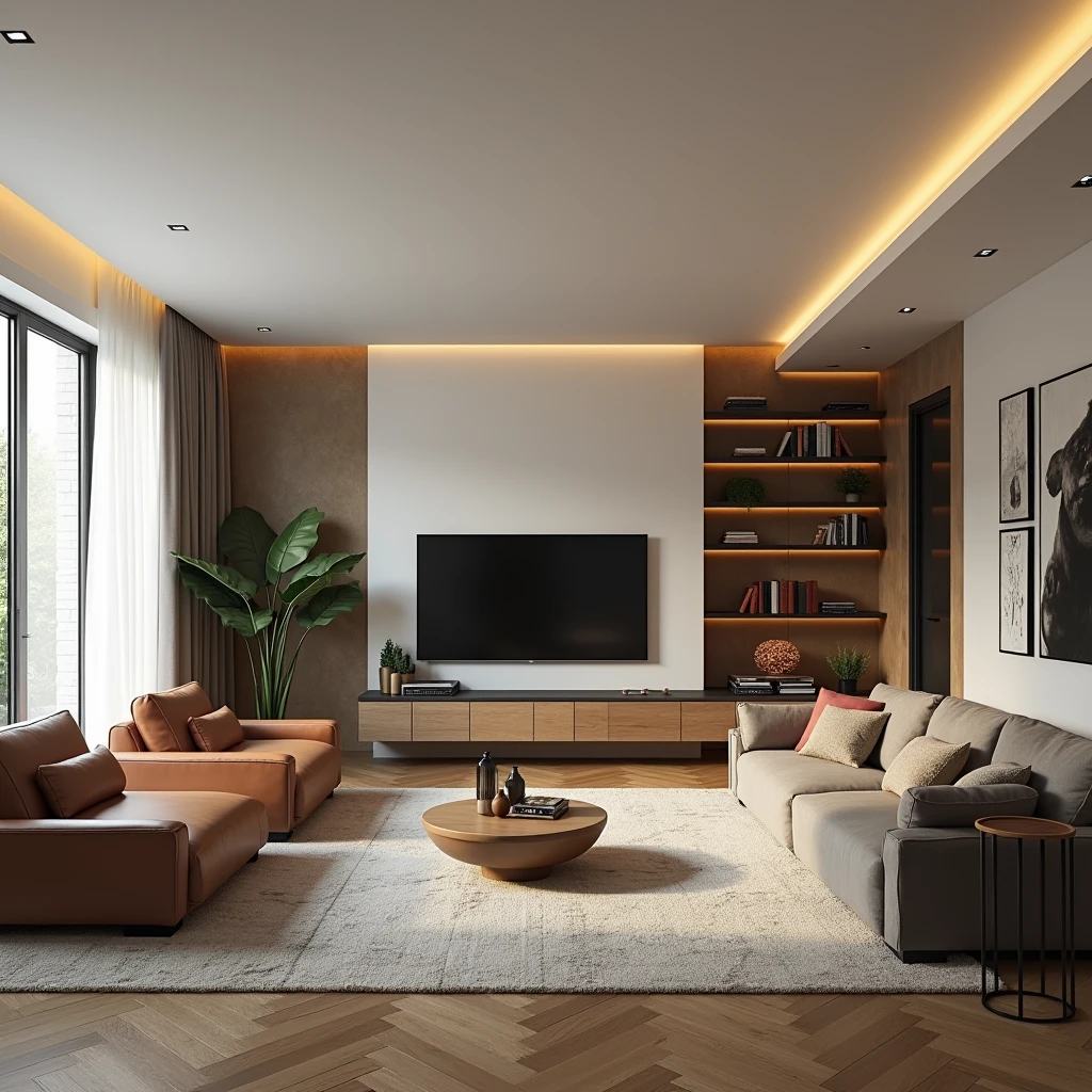 Living room with TV