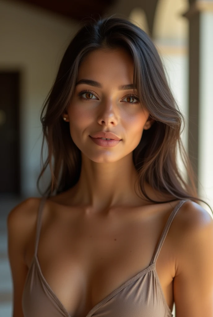 jeune latina, début vingtaine, attirante, cheveux longs, châtain foncé, lisses, peau claire et lisse, traits du visage bien définis, visage symétrique, teint sain, maquillage naturel, sourcils soignés, lèvres charnues, haut ajusté élégant, éclairage naturel, flatteur, ambiance chaleureuse, dans un immeuble, surprise
She is naked,with big ass and don't Wear clothes , Elle est nue sans habille, très sexy et dos au caméra . Close-up, perfect detail, HD, 8K quality. Masterpiece, close-up, realistic photo, intricate details, sexy photo. Neckline. FAIRE SORTIR SES FESSES