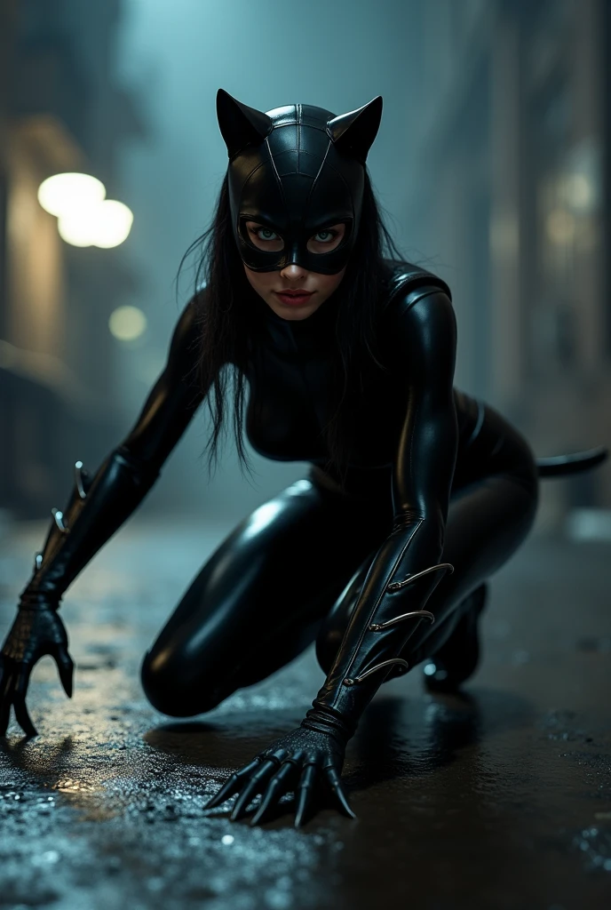 crawling on knees catwoman