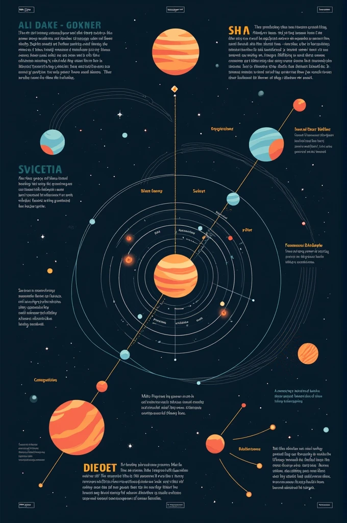 Infographic of gravity and spacetime explaining how objects interact in spacetime