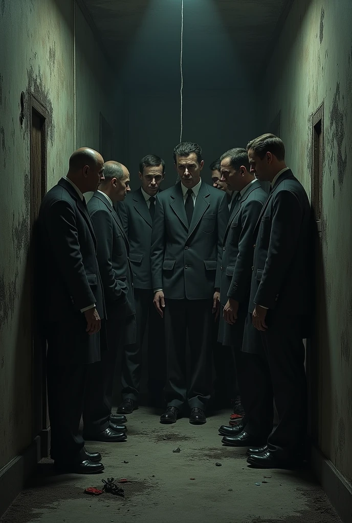 after World War II police came to the house and, when they entered, they discovered something horrible: A group of men and women were being held captive.