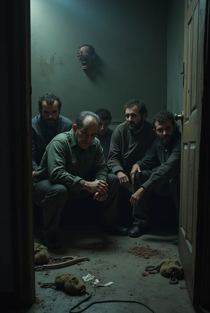 after World War II police came to the house and, when they entered, they discovered something horrible: A group of men and women were being held captive.