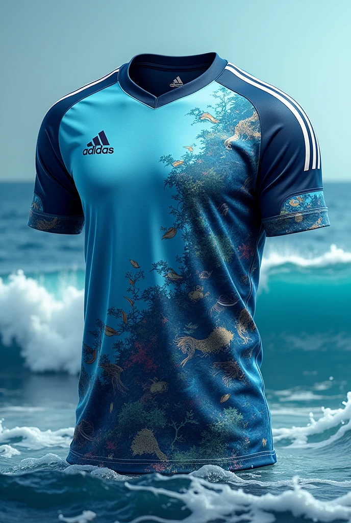 team jersey with a sea print