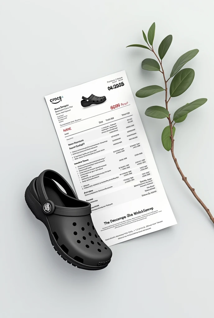 The Bill is from Amazon.Creat the bill of black crocs unisex whose total is prize is 6995Rs and the customer name is Harman Trapasiya and in address Navrang Residency Kasturbadham Tramba .