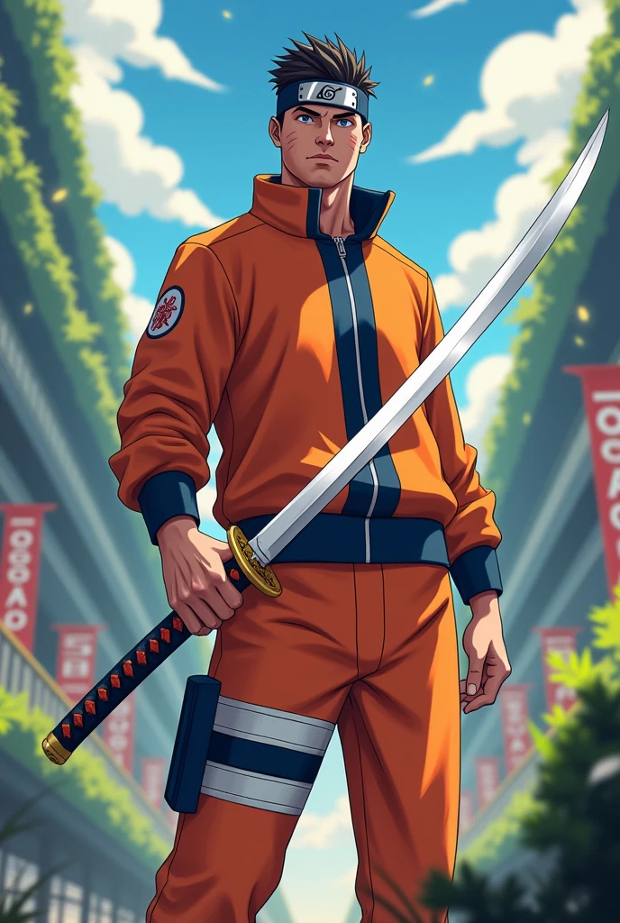 Ronaldo into boruto uzumaki after time skip with his sword 