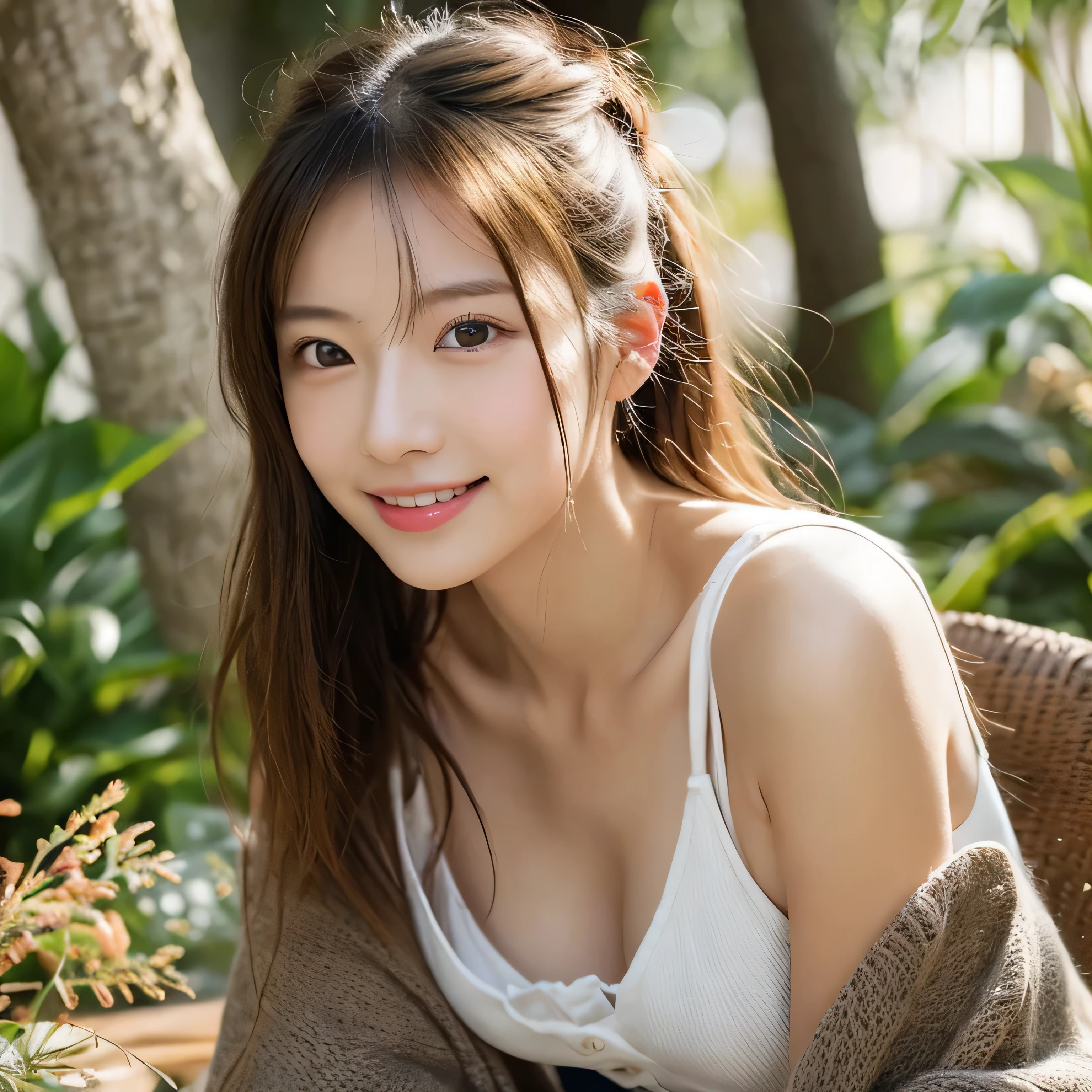 (masterpiece), Very realistic, seductively at the viewer, her cheeks turn red、 Non-NSFW, (Perfect Anatomy), 8k resolution, wonderful, elegant, Hyperrealism, Approaching perfection, dynamic, Very detailedな, Smooth, 超High resolution, Alchemy Smooth upscaled images ,HD resolution, High Quality Boost, Contrast Boost, Professional alchemy,((Hair Bun:1.3,Oversized cargo pants、Military Pants、Tight white tank top、Expressionless、美しいJapanese people women、cute、Small breasts))、university student、22 years old、Hair tied up、1people、Very beautiful Japanese idol portraits、RAW Photos,Highest quality、Genuine、Very delicate and beautiful,Very detailed,2k wallpaper,wonderful,In detail,Highly detailed CG Unity 8K wallpapers,Very detailed,High resolution,Soft Light,Beautiful detailed,Very detailed eyes and face,Beautiful and sophisticated nose,Beautiful and beautiful eyes,Cinema Lighting,(Simple light color background:1.3)、Complete Anatomy、Slender body、Small breasts、smile,{A dimly lit Nordic cafe}、{Lots of houseplants}、 {Morning sunlight filtering through the trees}、{Drink coffee}、{Hair tied up}、{sit cross-legged on a chair}、{Agave on the table}美しいJapanese people women、Sharp focus, Perfect dynamic composition、Tilt your head、Close-up portrait, Model body type、 masterpiece、Highest quality、超High resolution、Ultra-high resolution photos、Smooth upscaled images 、HD resolution,、High Quality Boost,、Contrast Boost、Hyperrealism、Super fine、8k、elegant、 1people、Japanese people women、美しいJapanese people women、Ultra detailed face,、A captivating smile、cute、White skin、Fair skinの美しい肌、Brown eyes、Beautiful symmetrical face、Small face、Age 25、Beautiful black hair、 Beautiful small breasts、Skin between genuine people、Perfect figure、Perfect Anatomy's Body Type、whole body photos、Detailed and realistic people bodies、Detailed and realistic skin、Realistic face in every detail、Detailed and realistic eyes、Detailed and realistic lips、Detailed and realistic teeth、Detailed and realistic ears、Detailed and realistic hair、Beautiful Hands、Realistic feet down to the last detail、Realistic breasts down to the last detail、Realistic areola down to the last detail、Realistic nipples down to the last detail、Realistic female genitalia down to the smallest detail、Realistic vagina down to the last detail、Detailed and realistic clitoris、Realistic anus down to the last detail、Thick pubic hair with realistic detail、whole body、whole bodywhite skin、Fair skin、Check and fix the skeleton、Pubic hair is thick、Thick pubic hair、 Completely naked、urination、Pleasant expression、Blushing cheeks and an ecstatic expression, Leaking urine、A sex toy is inserted into the anus、Put your arms behind your back、Open your mouth、 Scandinavian-style cafe、Scandinavian interior、Wooden table、Surrounded by plants、