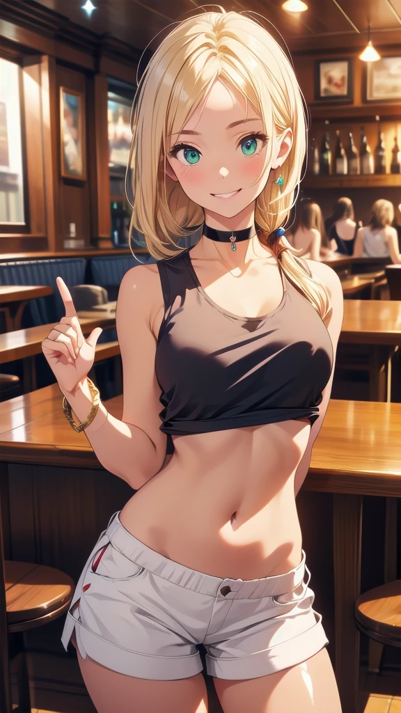 Blonde nudeist girl in semi-undressed tank top、A lot of close elementary school boys gathered together.(Take off your clothes)、surround each other's face、Group photo shoot、Spy Camera、strip casino from side