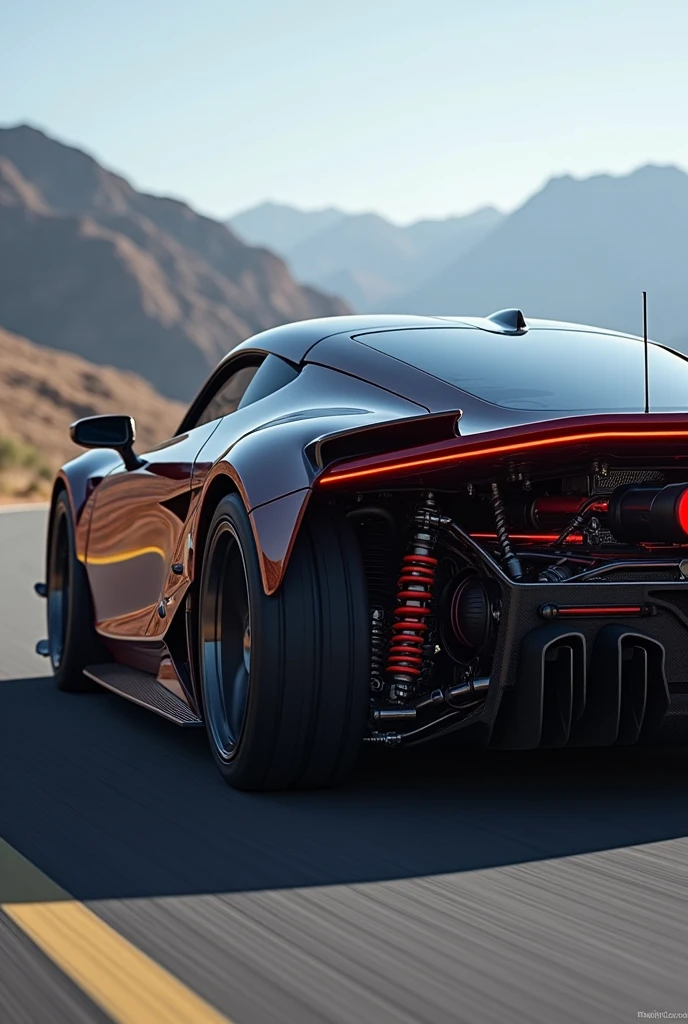 Sports car with enhanced suspension system