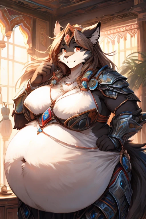 Twokinds super mega obese basitin black fur heavy armor india