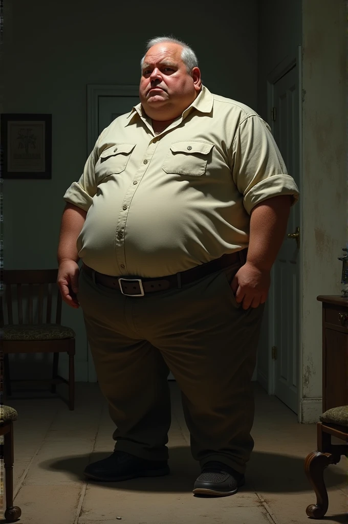 Extremely obese Christian man 