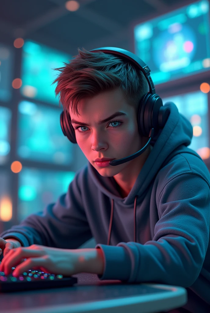 3d gamer boy