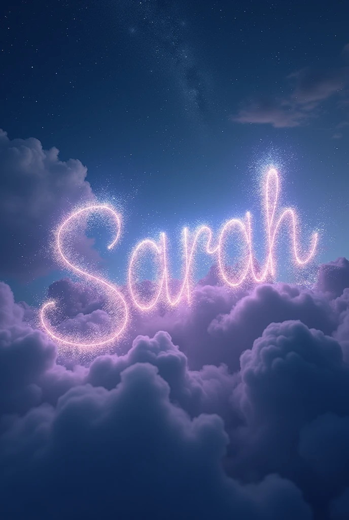 Generate the name Sarah in the sky