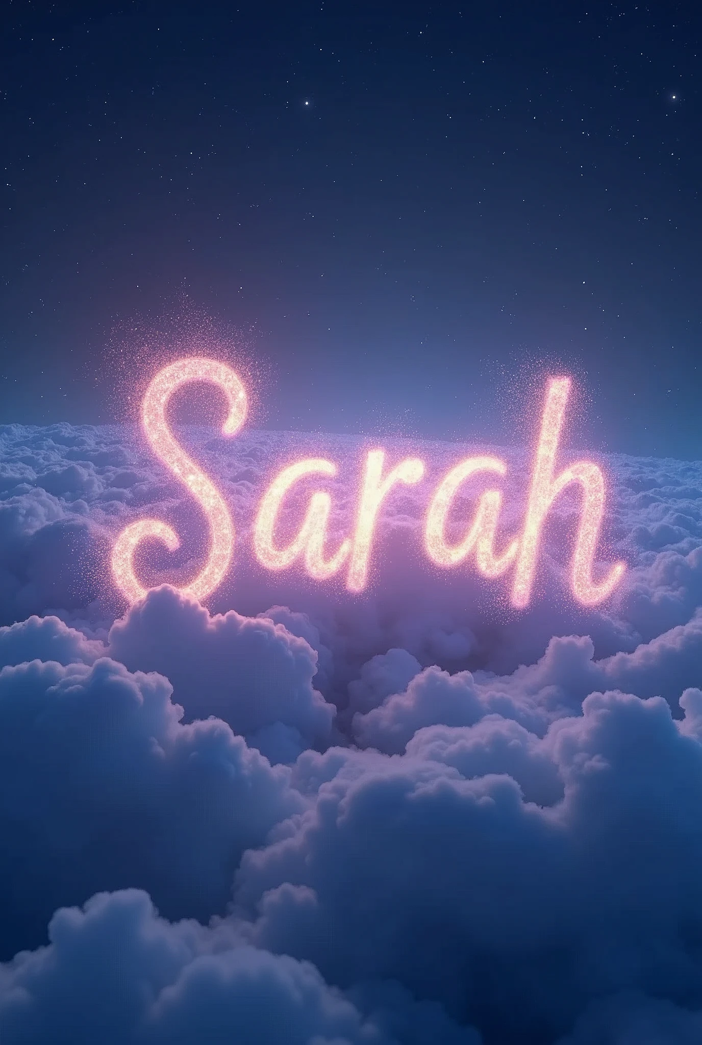 Generate the name Sarah in the sky