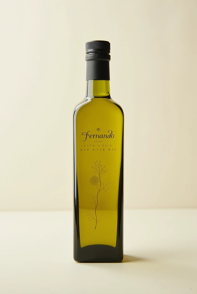 Olive oil bottle with the brand called Fernando