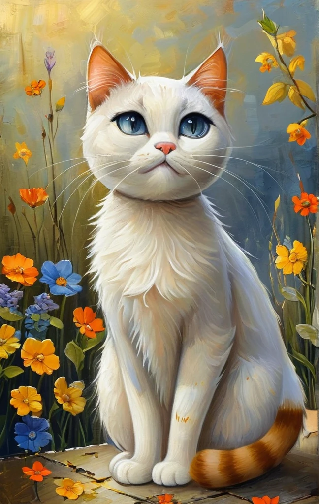 masterpiece,best quality,portrait of a beautiful cute cat