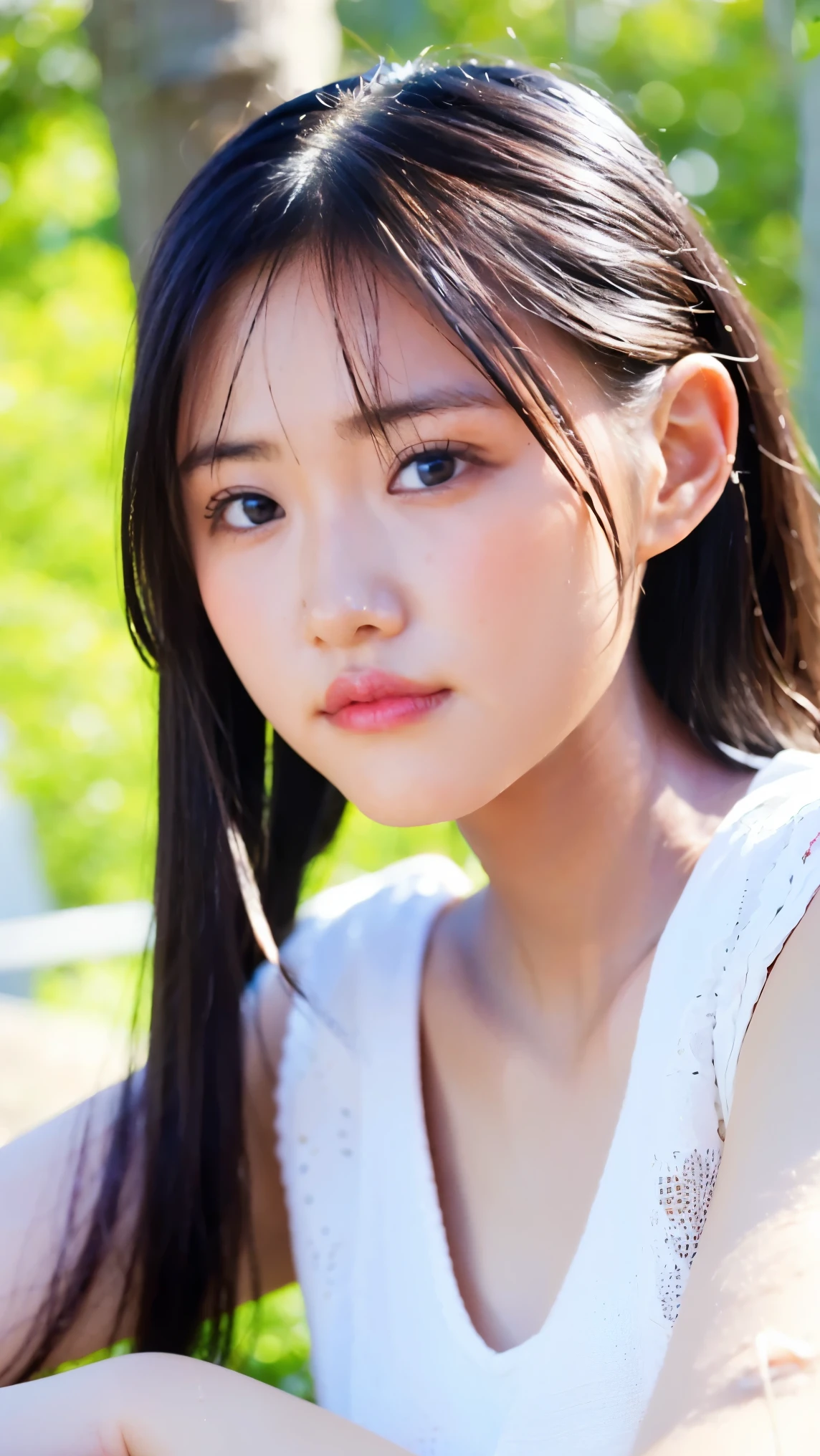 Memory correction:255, Everything modern:1.66, Cute Japanese Women Photos, smile, 20-year-old, Oil and hair balm for one-length straight hair:1.55, (photo Realistic:1.4), (hyper Realistic:1.4), (Realistic:1.3), (Smoother lighting:1.05), (Improving the quality of cinema lighting:0.9), 32K, 1 person,20-year-oldの, Realistic lighting, Backlight, The light shines on your face, Ray Tracing, (Bright light:1.2), (Improvement of quality:1.4), (Highest quality Realistic textured skin:1.4), fine grain, Detailed face,(smile:0), (Emphasis on face close-up:1.3), (Enhances the beauty of skin texture:1.1),((Extremely precise and accurate anatomy:1.0)), (Enhances the beauty of skin texture:1.1), Clean and glowing skin, mesh, thin:1.2, (Realistic:1.3), Realisticなライティング, (Smoother lighting:1.05), 32K, One Japanese woman, fine grain, Detailed face, (Film Grain:1.1),(Accentuates body lines:1.1), High resolution, Natural look, Kind eyes, Improves hair quality, Delicate light and shadow, Transparent muscles, Graceful pose, Beautiful Eyes, Sharp details, Soft light reflection, Beautiful contours, Delicate skin tone, Fine hair texture,Cute Japanese Women Photos,