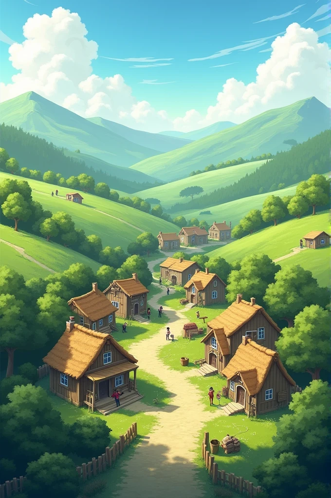  Once upon a time in a quiet village nestled between rolling hills