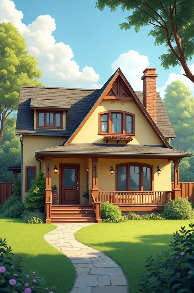 this is my house, there are 4 bedrooms, 2 bathrooms, kitchen, living room, dining room, yard largue