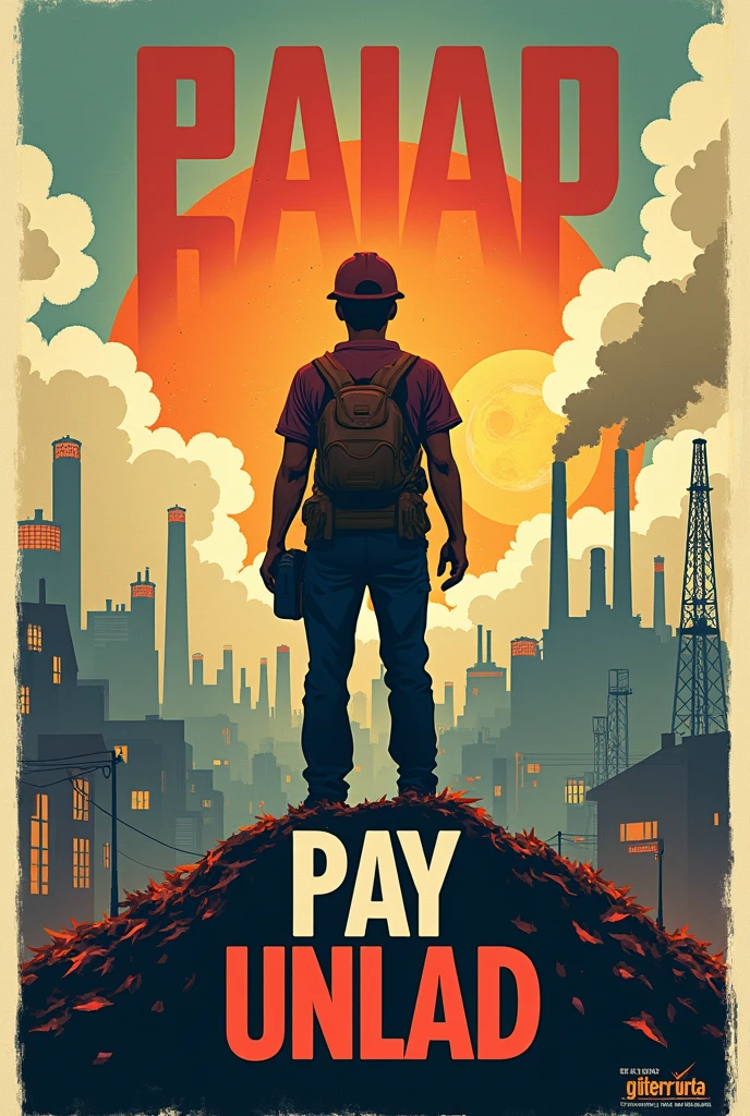 Poster making about pay unlad