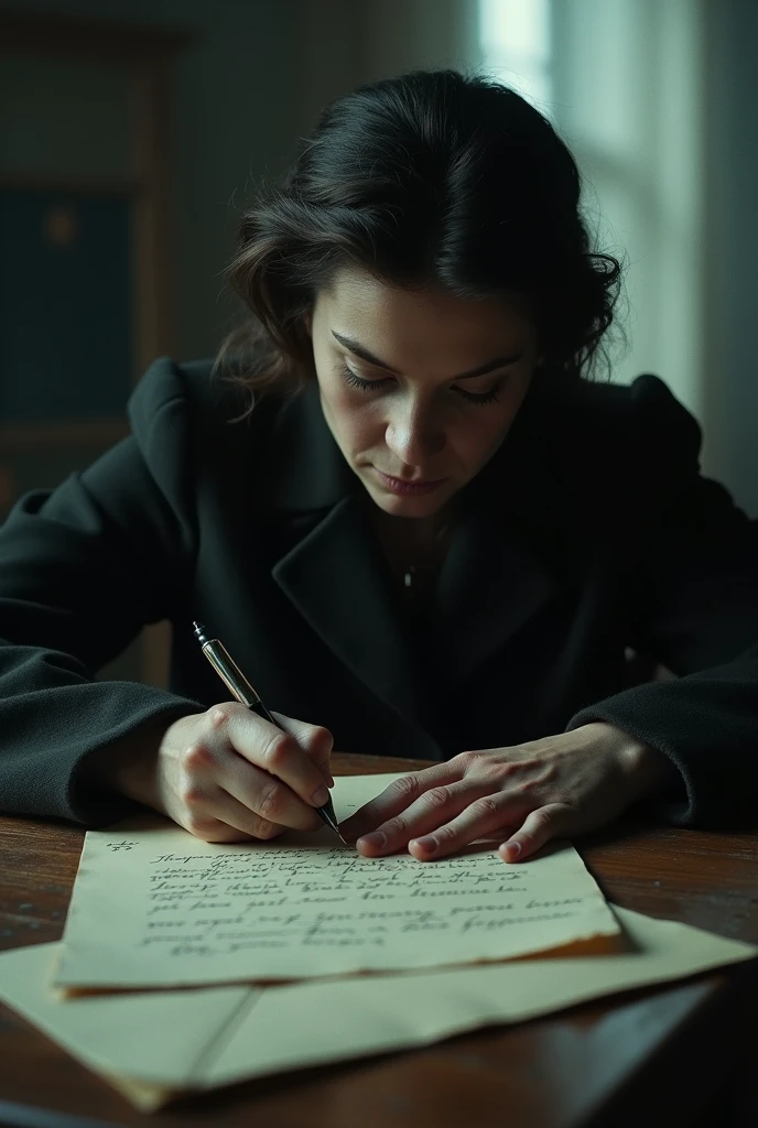after World War II a slow woman wrote a letter with a chilling message: 

