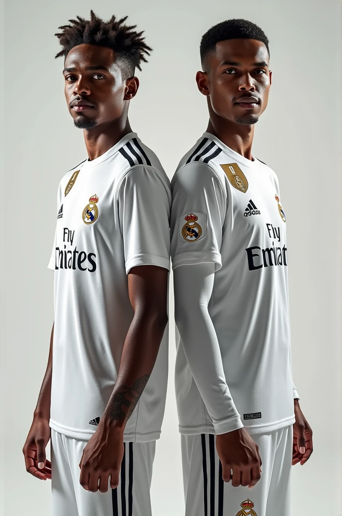 Nico Williams and Lamine Yamal wearing the Real Madrid jersey